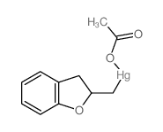 1-acetoxymercury(II) methyl-1,2-dihydrobenzofurane Structure