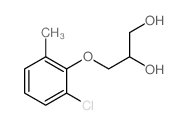 1,2-Propanediol, 3-[ (6-chloro-o-tolyl)oxy]- Structure