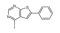 4-iodo-6-phenylthieno[2,3-d]pyrimidine structure