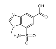 1-methyl-7-sulfamoylbenzimidazole-5-carboxylic acid Structure