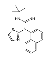 2-tert-butyl-1-naphthalen-1-yl-1-(1,3-thiazol-2-yl)guanidine结构式