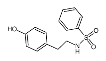N-(4-hydroxyphenethyl)benzenesulfonamide结构式