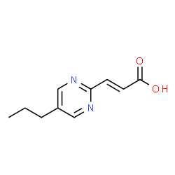 2-Propenoic acid, 3-(5-propyl-2-pyrimidinyl)- (9CI)结构式
