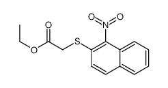 ethyl 2-(1-nitronaphthalen-2-yl)sulfanylacetate结构式