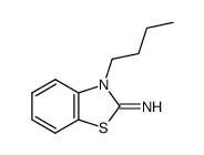 2(3H)-Benzothiazolimine,3-butyl-(9CI) Structure