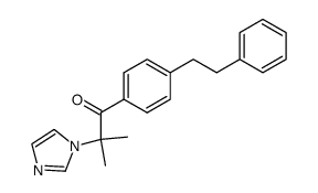 2-(1H-imidazol-1-yl)-2-methyl-1-(4-phenethylphenyl)propan-1-one结构式