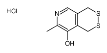 7-methyl-1,4-dihydrodithiino[4,5-c]pyridin-6-ium-8-ol,chloride Structure