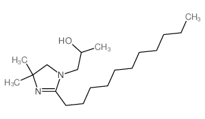 1H-Imidazole-1-ethanol, 4,5-dihydro-alpha,4,4-trimethyl-2-undecyl- (9CI) structure