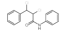 2,3-dichloro-N,3-diphenyl-propanamide structure