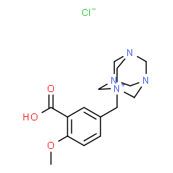 (3R,5R,7R)-1-(3-羧基-4-甲氧基苄基)-1,3,5,7-四氢化金刚烷-1-氯化物结构式