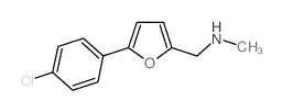 N-{[5-(4-chlorophenyl)-2-furyl]methyl}-N-methylamine structure