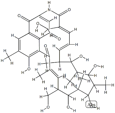 8-Deoxy-30-hydroxyrifamycin W Structure
