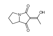 1H-Pyrrolizine-1,3(2H)-dione,tetrahydro-2-(1-hydroxyethylidene)-,[S-(Z)]-(9CI) structure