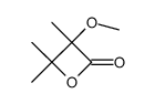 3-methoxy-3,4,4-trimethyloxetan-2-one Structure
