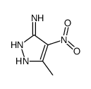 3-Methyl-4-nitro-1H-pyrazol-5-amine结构式