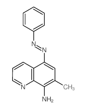 8-Quinolinamine,7-methyl-5-(2-phenyldiazenyl)- Structure