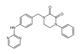 1-phenyl-4-[[4-(pyrimidin-2-ylamino)phenyl]methyl]piperazine-2,3-dione Structure
