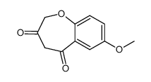2,3,4,5-tetrahydro-7-methoxy-1-benzoxepin-3,5-dione Structure