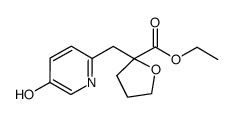 ethyl 2-[(5-hydroxypyridin-2-yl)methyl]tetrahydrofuran-2-carboxylate Structure