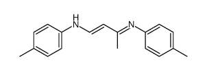 1-(p-methylphenylamino)-3-(p-methylphenylimino)-1-butene Structure