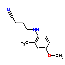 Butanenitrile, 4-[(4-methoxy-2-methylphenyl)amino]- (9CI) picture