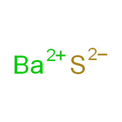 Barium sulfide (BaS), black Structure