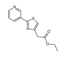 Ethyl 2-(3-pyridyl)thiazole-4-acetate结构式