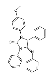 1-(4-methoxyphenyl)-3,5-diphenyl-4-(phenylimino)imidazolidin-2-one Structure