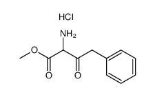 methyl 2-amino-3-oxo-4-phenylbutanoate hydrochloride结构式