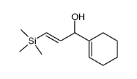 (E)-1-(1-cyclohexenyl)-3-trimethylsilyl-2-propen-1-ol结构式