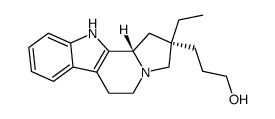 3-((2S,11bS)-2-Ethyl-2,3,5,6,11,11b-hexahydro-1H-indolizino[8,7-b]indol-2-yl)-propan-1-ol结构式
