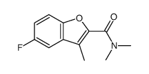 5-Fluoro-N,N,3-trimethyl-2-benzofurancarboxamide结构式