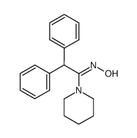 2,2-diphenyl-1-(piperidin-1-yl)ethan-1-one oxime结构式