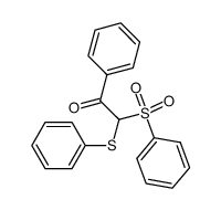 1-phenyl-2-(phenylsulfonyl)-2-(phenylthio)ethan-1-one Structure