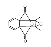 7,8-Epoxy-7,8-dimethylbicyclo[4.2.0]octa-2,4-dien-1,6-dicarbonsaeureanhydrid结构式