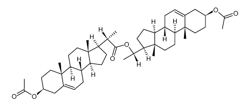 3'β-acetoxypregn-5'-en-20'α-yl 3β-acetoxybisnorchol-5-enate结构式