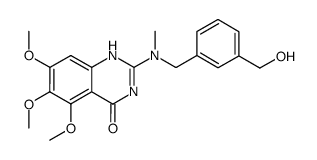 2-[(3-hydroxymethyl-benzyl)-methyl-amino]-5,6,7-trimethoxy-1H-quinazolin-4-one Structure