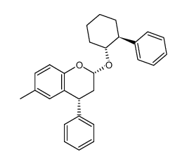 (2S,4R)-6-methyl-4-phenyl-2-(((1R,2S)-2-phenylcyclohexyl)oxy)chromane Structure