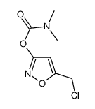 [5-(chloromethyl)-1,2-oxazol-3-yl] N,N-dimethylcarbamate结构式