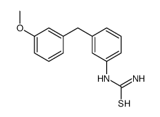 [3-[(3-methoxyphenyl)methyl]phenyl]thiourea结构式