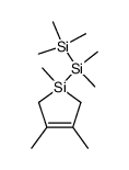 1,2,4-trimethyl-4-(pentamethyldisilanyl)-4-silacyclopentene结构式