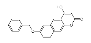 7-benzyloxy-4-hydroxybenzo[g]coumarin结构式