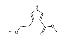 methyl 4-(2-methoxyethyl)-1H-pyrrole-3-carboxylate Structure