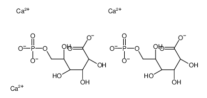 d-Gluconic acid, 6-(dihydrogen phosphate), calcium salt (2:3)结构式