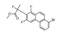 methyl 2-(8-bromo-1,3-difluorophenanthren-2-yl)-2-fluoropropanoate Structure