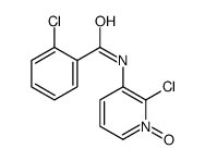 2-chloro-N-(2-chloro-1-oxidopyridin-1-ium-3-yl)benzamide结构式