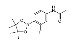 4-甲酰胺基-2-氟苯基硼酸频哪醇酯结构式
