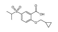 2-(Cyclopropylmethoxy)-5-(Isopropylsulfonyl)Benzoic Acid structure