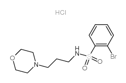 2-BROMO-N-(3-MORPHOLIN-4-YL-PROPYL)-BENZENESULFONAMIDE HYDROCHLORIDE Structure