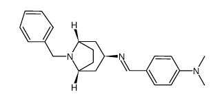 N-benzyl-3-α-(4-dimethylaminobenzylideneamino)nortropane结构式